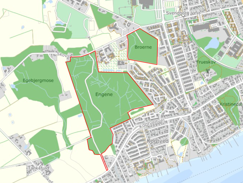 Kort - Engene og Broerne